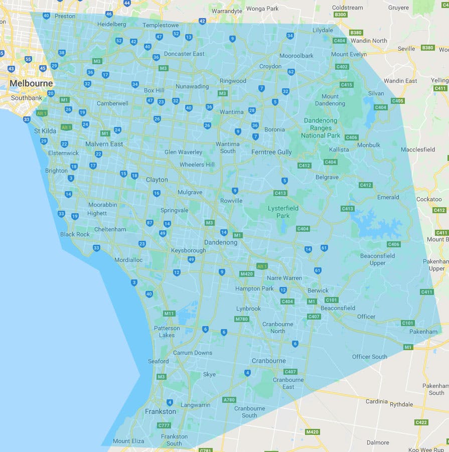 map of melbourne locations
